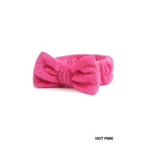 Soft Plush Bowknot Spa Headband